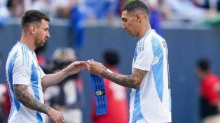 Lionel Messi y Angel Di María, los capitanes argentinos.&nbsp; 