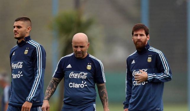 Sampaoli: Entiendo que si Icardi no vino es porque no estaba en condiciones