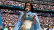 Así sonó el himno de Argentina en la final del Mundial en la voz de María Becerra