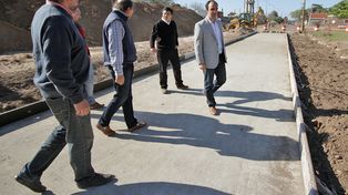 Con tres puntos de trabajo, comenzó la obra en Blas Parera