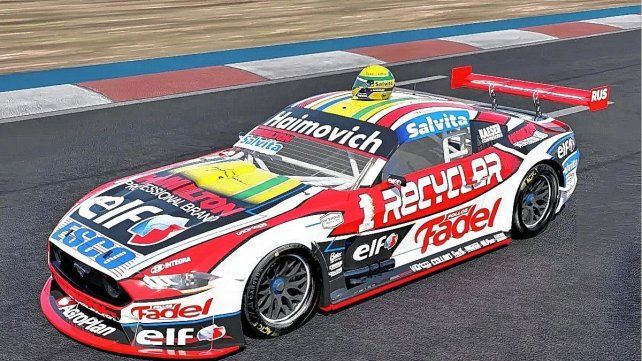 Los detalles en el casco y el auto de Mariano Werner para homenajear a Senna.