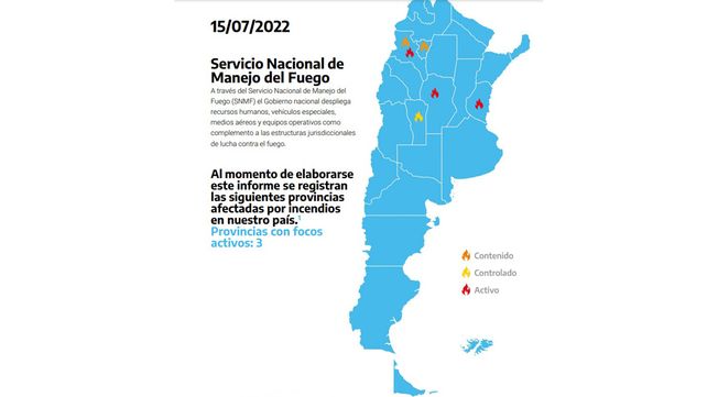 Incendios: siguen activos focos en Entre Ríos