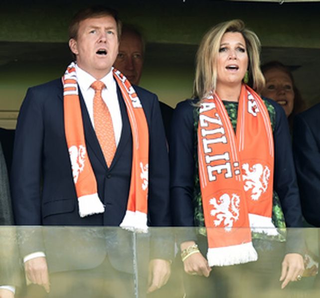 Máxima, con el corazón partío por el encuentro entre Argentina y Holanda