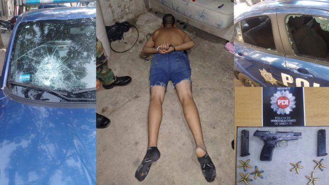 El apresado en Santa Rosa de Lima.