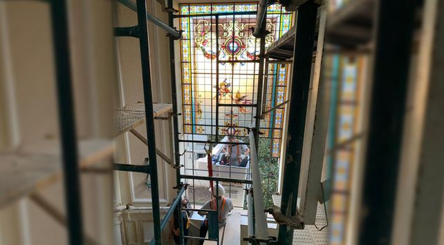 Los trabajos realizados en la Casa de la Cultura// TW Pedro Morini&nbsp;