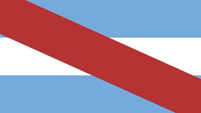 Desde 1815. La bandera entrerriana diseñada por José María de Roo.