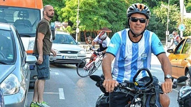 De Entre Ríos al Mundial: pedaleará 20.000 kilómetros en bicicleta.