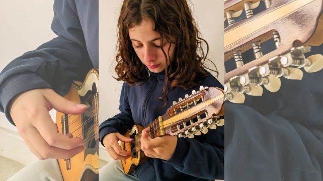 La joven artista Guadalupe Florentín