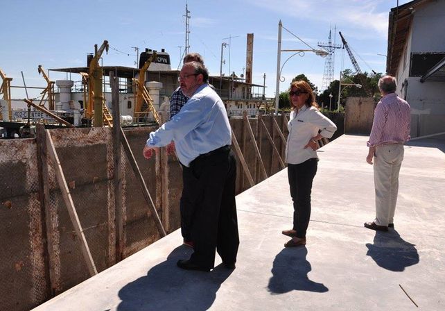 Osuna mostró los avances de la obra del complejo multieventos del puerto