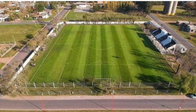 Una pinturita. El coqueto estadio de Timbuense