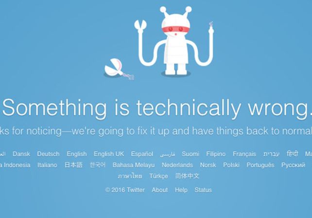 Fallas en Twitter