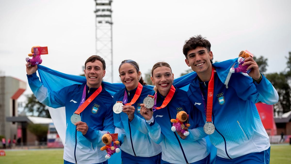 Juegos Suramericanos: la posta 4x100 mixta cosechó otra medalla de plata para Argentina