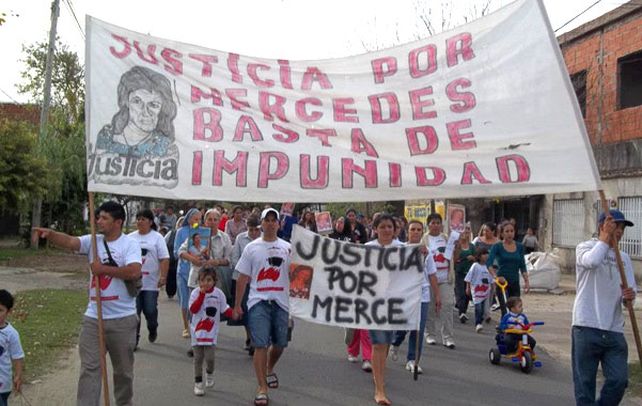 Marchas. La muerte de Mercedes Delgado despertó el reclamo de un barrio cansado de la impunidad.