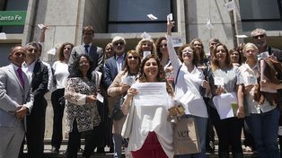 Los letrados se manifestaron frente a Tribunales. Denuncian la privatización de la Justicia