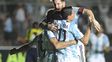 Deportes en el recuerdo. Di María, en noviembre del año pasado, fue el último que hizo un gol con la camiseta argentina más allá de Messi.