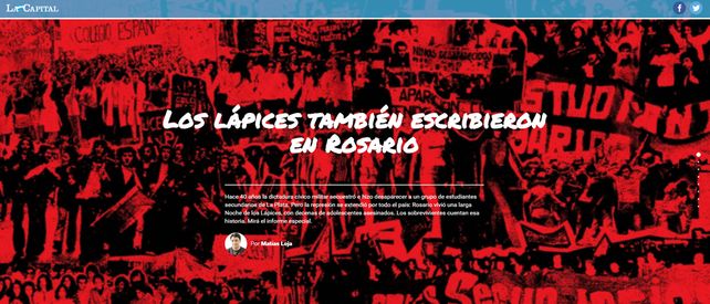 Un informe multimedia para no olvidar la Noche de los Lápices