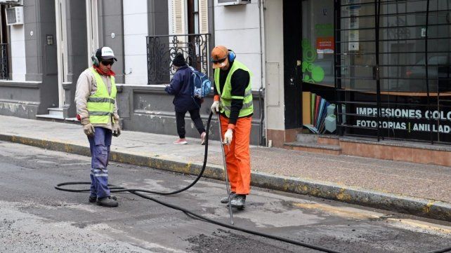 trabajos de bacheo