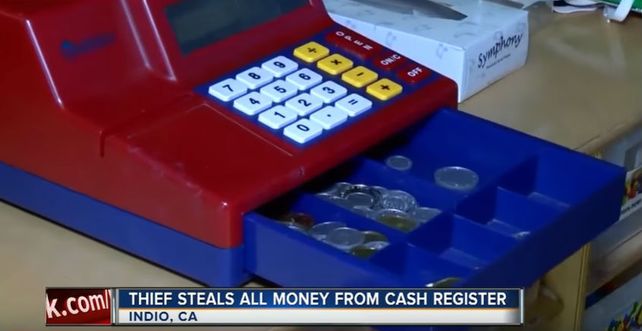 Roba un centro infantil y se alza con una caja registradora de juguete.&nbsp;