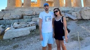 Celeste Cid y Santiago Korovsky compartieron postales de su visita a la Acrópolis