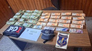 El dinero secuestrado