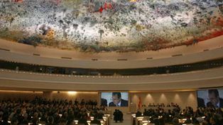 Inauguraron la monumental c&uacute;pula de Barcel&oacute; en la ONU de Ginebra