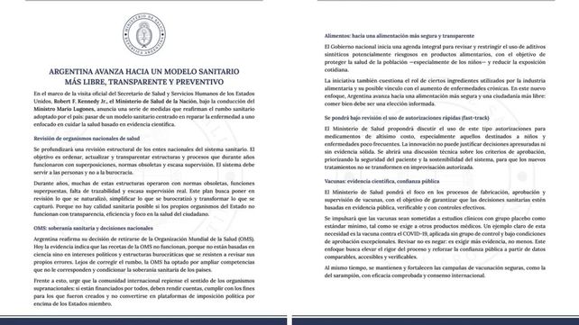 Reforma sanitaria nacional: supervisión de vacunas