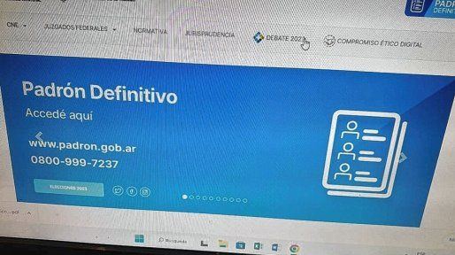 Está disponible el padrón electoral para las Paso nacionales del 13 de agosto