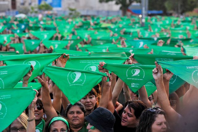 Pañuelo. El pañuelo verde como símbolo de lucha y resistencia. Foto Celina Mutti Lovera