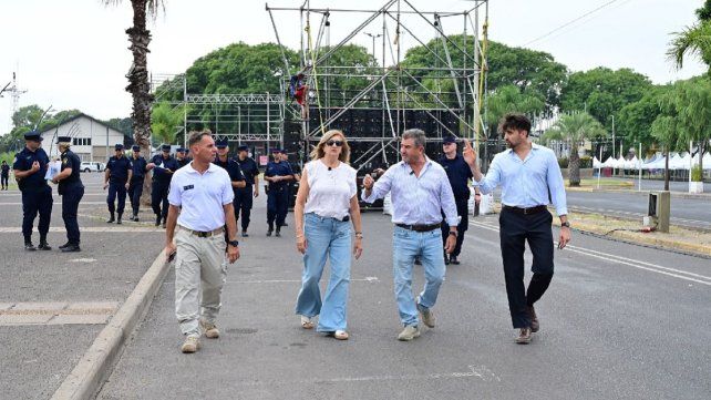El gobierno provincial coordina el operativo de seguridad en la Fiesta Nacional del Mate.