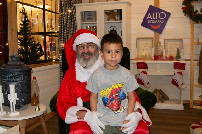 Papá Noel y Leonel Minaglia
