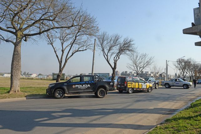 Personal policial trabaja en la zona donde se produjo el femicidio.