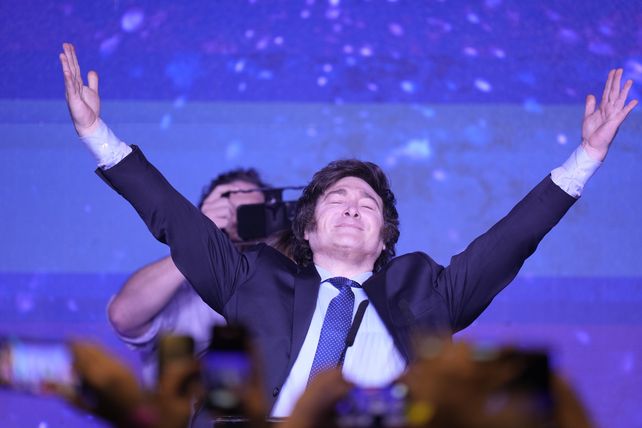 Milei. El líder de La Libertad Avanza disfruta del éxito