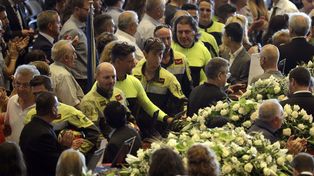 Génova despidió a los fallecidos en el accidente del puente