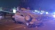 Vuelco con un herido en avenida de Circunvalación