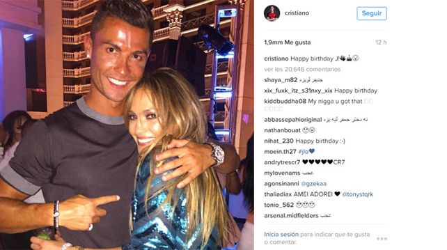 Cristiano Ronaldo, de fiesta con Kim Kardashian y Jennifer López