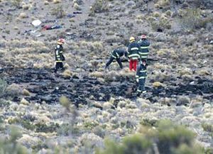 Encontraron la caja negra del avi&oacute;n ca&iacute;do en la localidad de Los Menucos