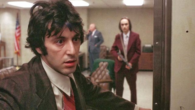 La Mala suerte en el arte: Al Pacino y John Cazale en Tarde de perros (1975). Qué podía slair mal?