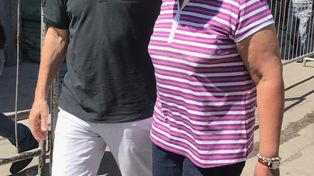 El presidente visitó un comedor antes del festejo de Nochebuena