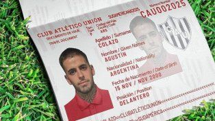 Unión presentó a Agustín Colazo, que debutó contra Boca