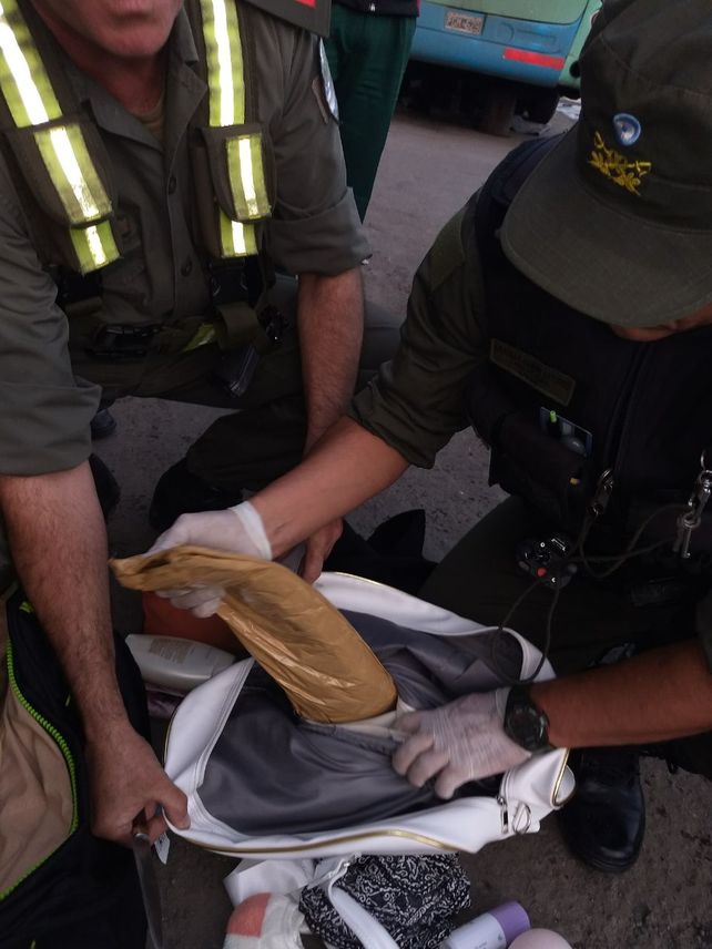 Detenidos con seis kilos de cocaína arriba del colectivo