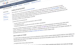 Google sali&oacute; en defensa de su pol&iacute;tica de privacidad