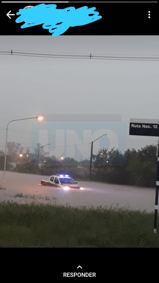 El Temporal también provocó inundaciones en La Paz e Irazusta
