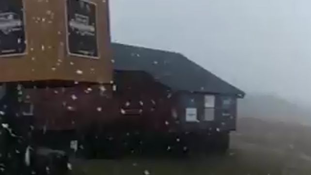 Nieva en San Martín de los Andes en pleno verano