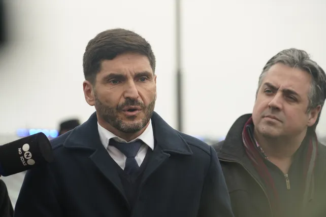 El gobernador Maximiliano Pullaro y el ministro de Seguridad y Justicia, Pablo Cococcioni. 