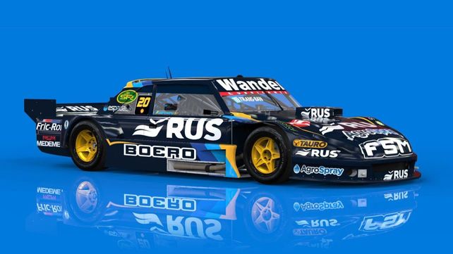 Así lucirá el Torino número del rosarino Pedro Boero en TC Pista.
