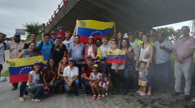Así se manifestaron los venezolanos en Santa Fe