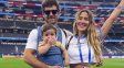 Jimena Barón alentó a la Selección en Estados Unidos junto a su familia