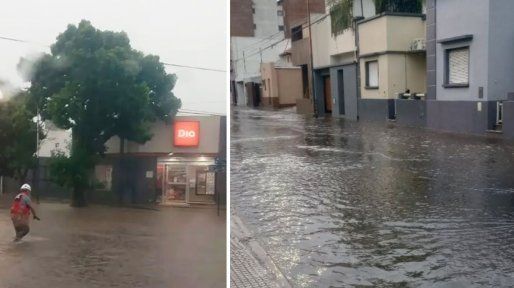 Paraná: abundantes lluvias en poco tiempo anegaron calles