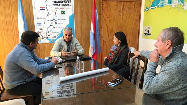 El intendente de Basso se reunión con el presidente del Puerto de Concepción del Uruguay.