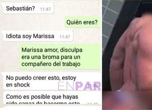 Su marido le envió por error una foto desnudo y un detalle en la conversación destruyó su vida